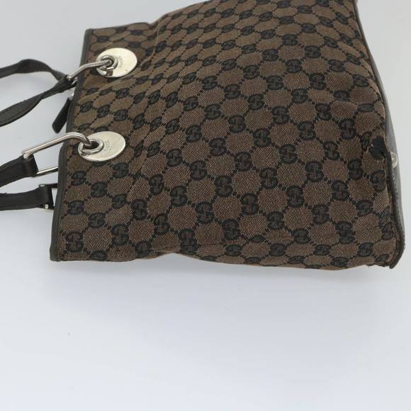 GUCCI GG Canvas Tote Bag Brown 285585 Auth bs9255 - Picture 4 of 16